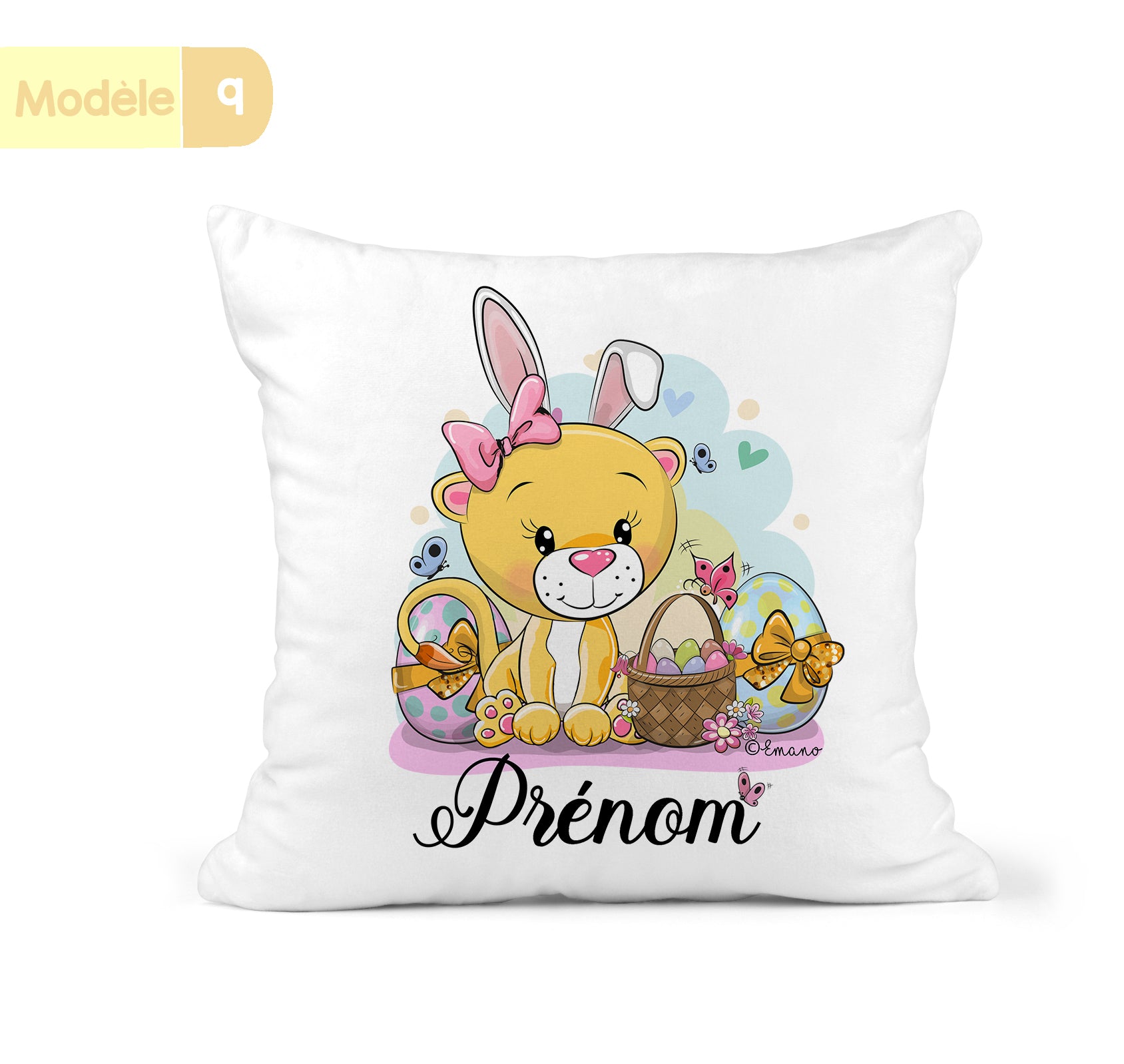 Coussin personnalisable -thème  Pâques
