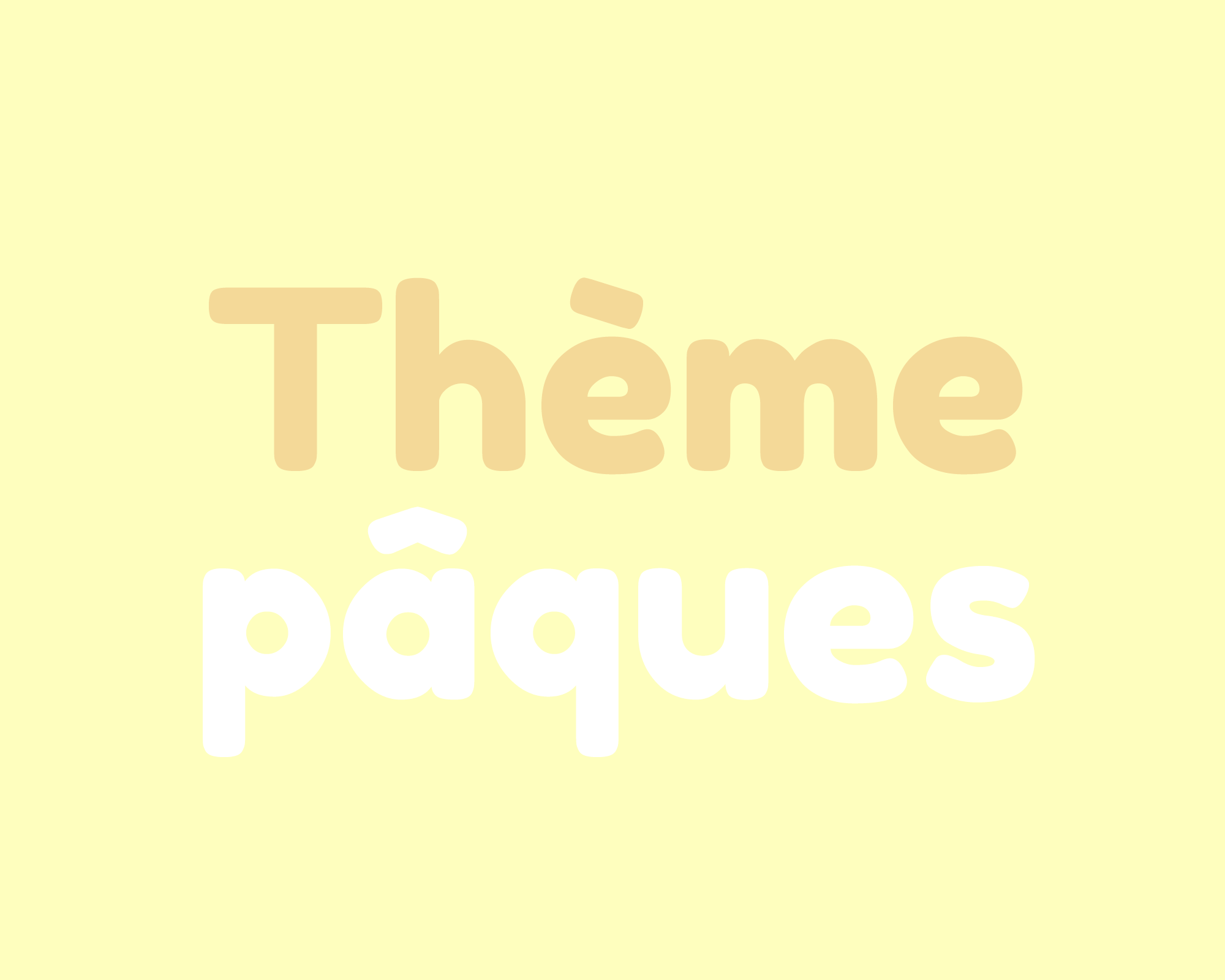 Coussin personnalisable -thème  Pâques